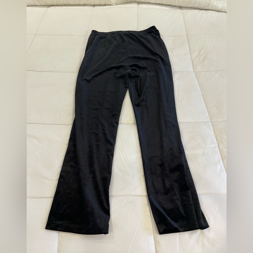 Travel Elements Size Large Pants in. Velour-Like Feel Fabric
